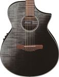 Ibanez AEWC32FM Acoustic Electric Guitar Black Sunset Fade
